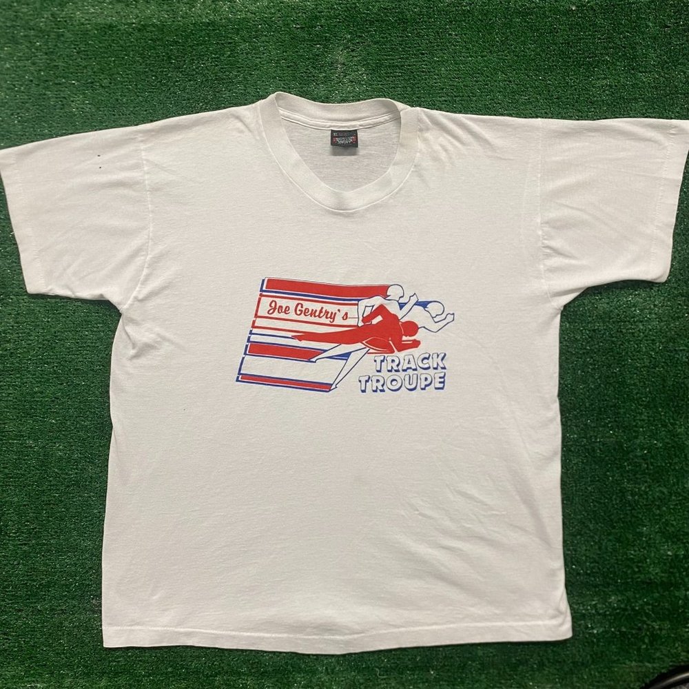 Vintage 90s Track And Field Running Single Stitch… - image 2